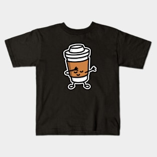 Dab / dabbing cardboard coffee cup deposital mug Kids T-Shirt